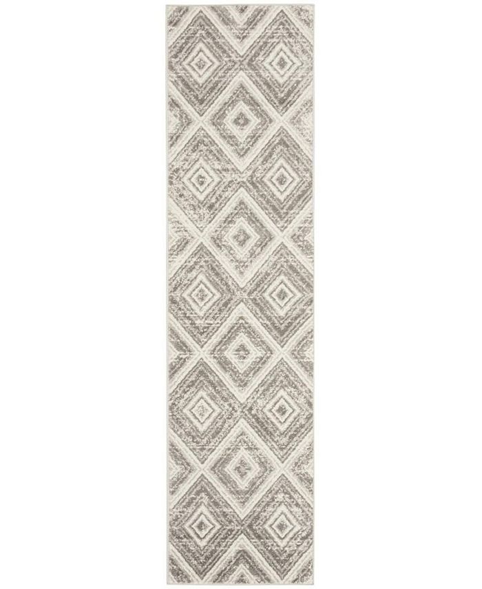 Safavieh Skyler Grey and Ivory 2' x 12' Runner Area Rug Macy's