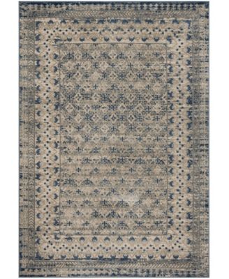 Brentwood BNT899 Light Gray and Blue 8' x 10' Area Rug
