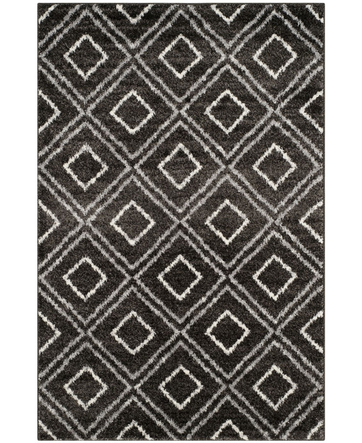 Safavieh Tunisia 6'7in x 9'2in Area Rug - Anthracite/Cream
