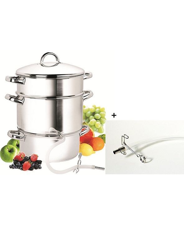 Cook N Home 11Quart Stainless Steel Fruit Juicer Steamer Multipot