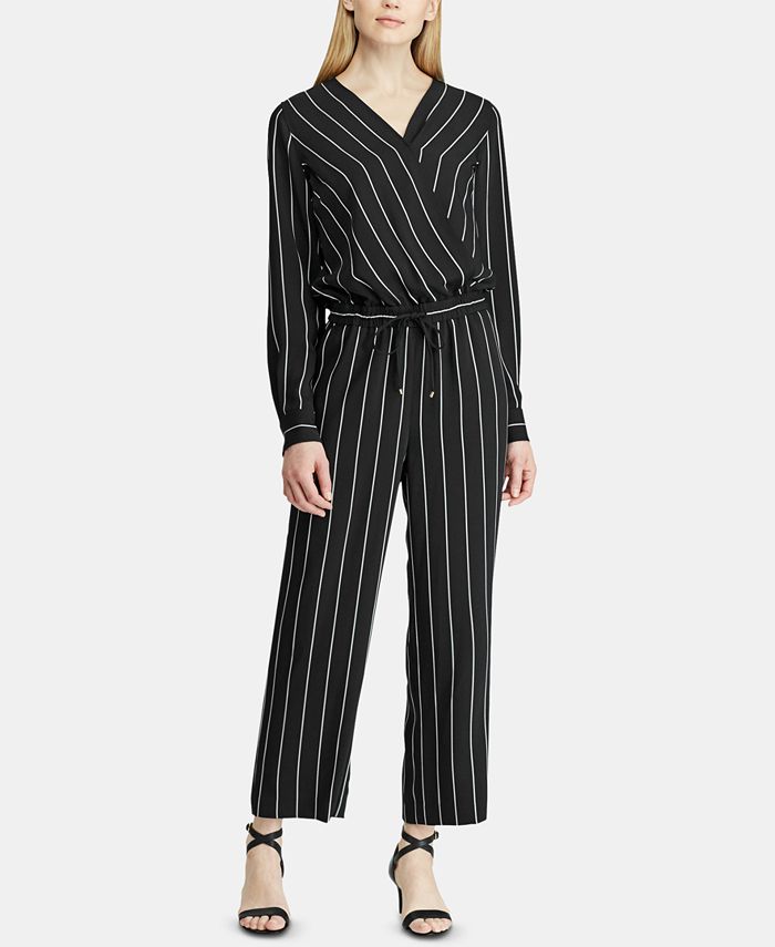 Lauren Ralph Lauren Striped Jumpsuit & Reviews - Dresses - Women - Macy's
