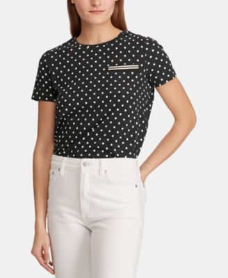 ralph lauren polka dot shirt