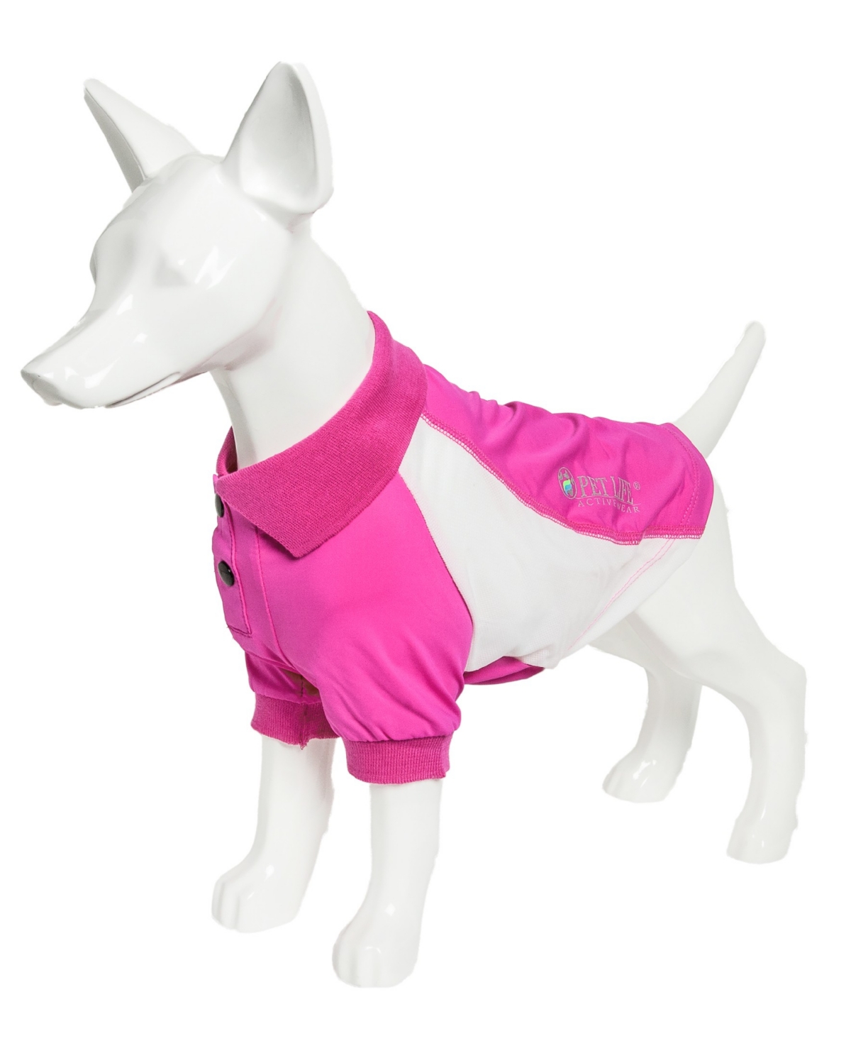 Pet Life Active 'Barko Pawlo' Relax Stretch Performance Dog Polo T-Shirt