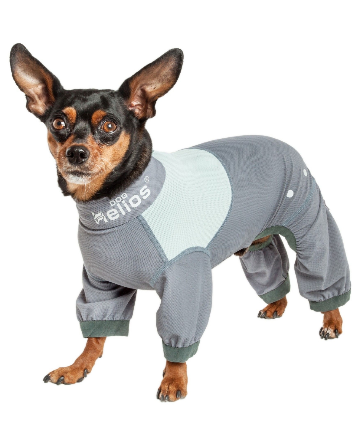 'Tail Runner' Lightweight Full Body Performance Dog Track Suit - Gray
