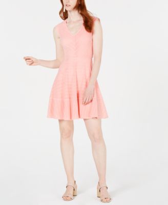 Macy's fit and flare dress best sale