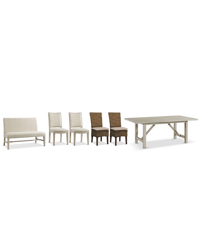 Furniture Parker Dining Furniture, 6Pc. Set (Table, 2 Side Chairs, 2