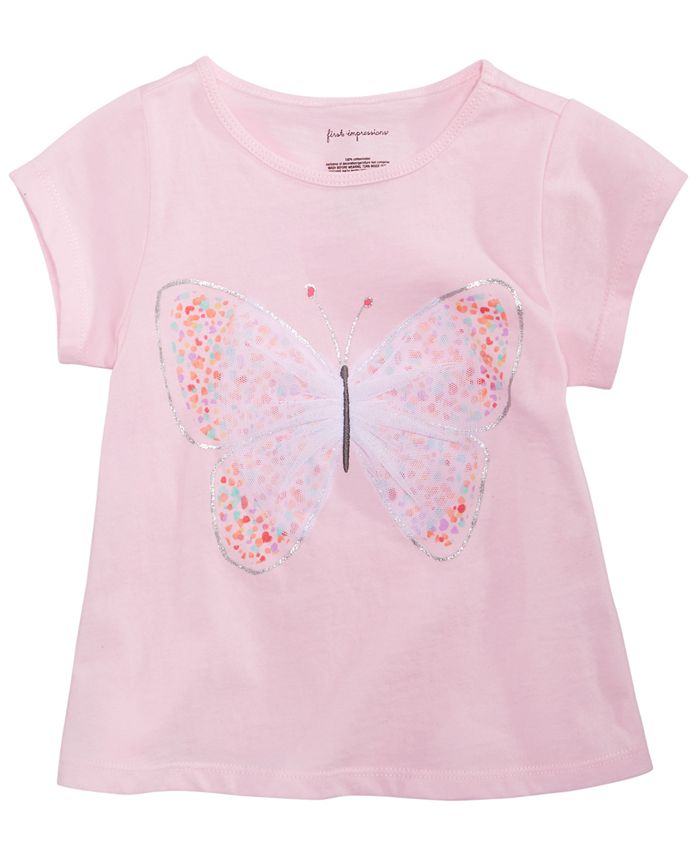First Impressions Baby Girls Spring Graphic T-Shirt, Created for Macy's ...