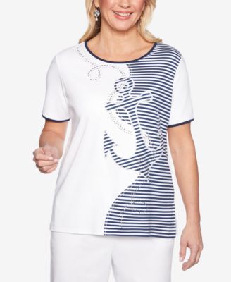 Alfred Dunner - Embellished Appliqu&eacute;-Front Top