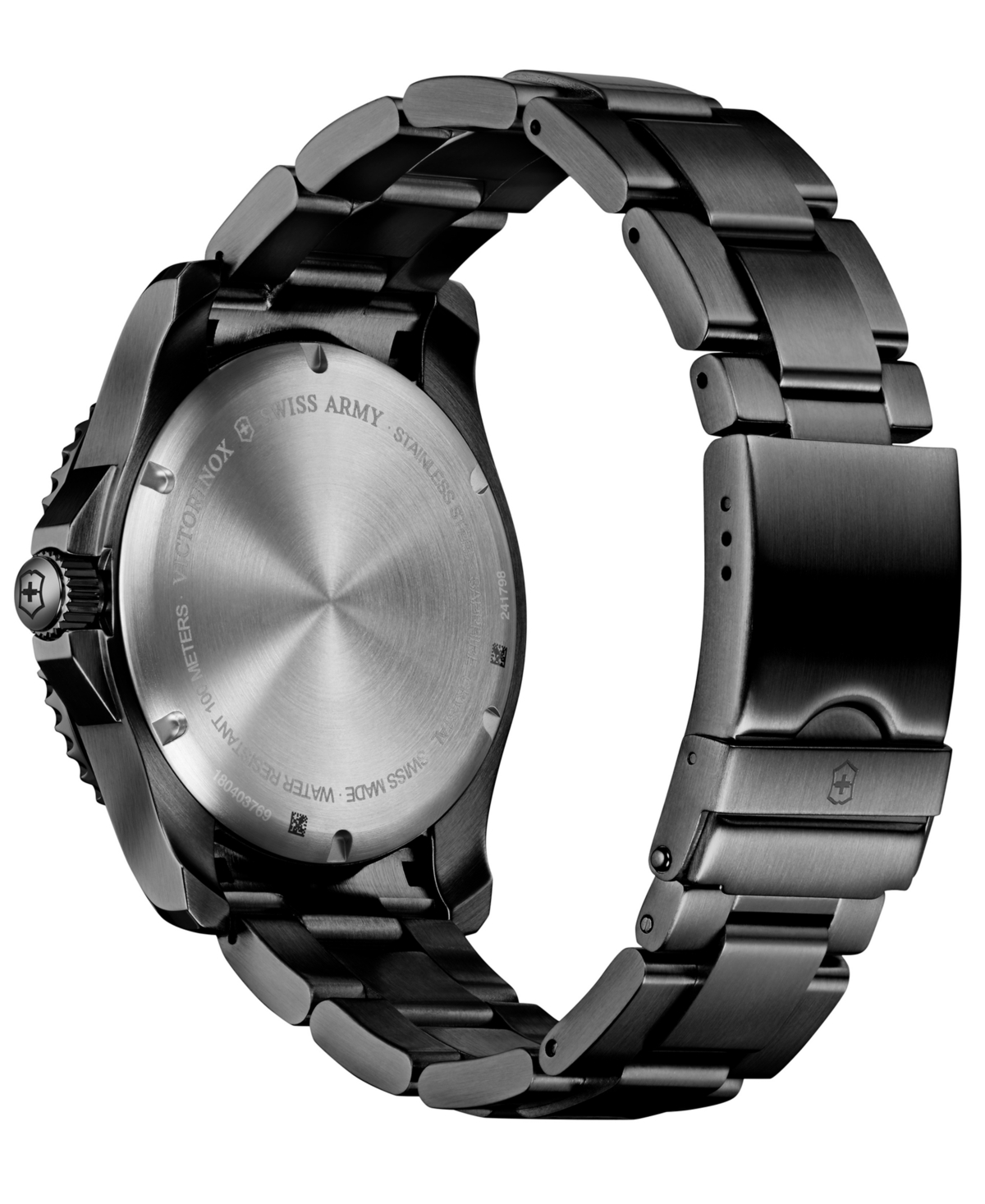 Shop Victorinox Men's Swiss Maverick Black Edition Black Pvd Stainless Steel Bracelet Watch 43mm