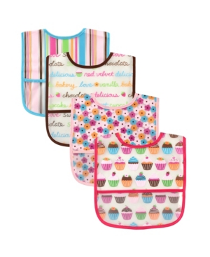 Luvable Friends Waterproof Bibs 4-Pack One Size