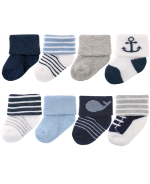 Luvable Friends Newborn Socks 8-Pack 0-12 Months