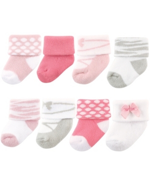 Luvable Friends Newborn Socks 8-Pack 0-12 Months