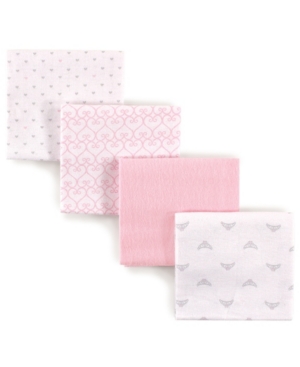 Luvable Friends Flannel Receiving Blankets 4-Pack One Size