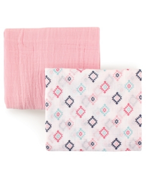 Hudson Baby Muslin Swaddle Blanket 2-Pack One Size