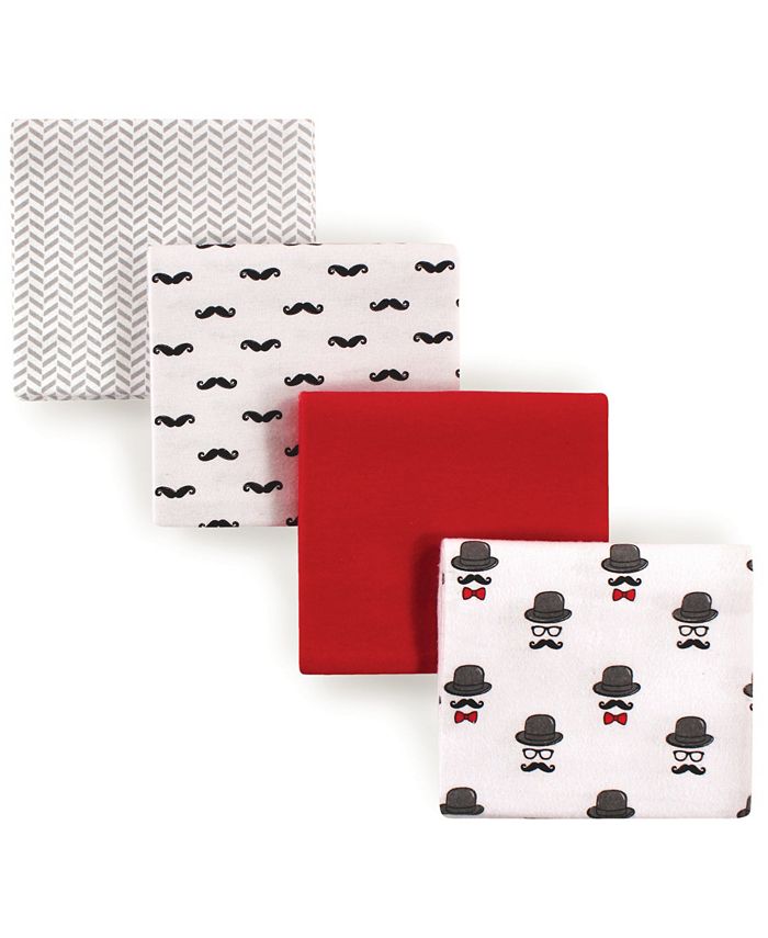 Hudson Baby Flannel Receiving Blankets, 4-Pack - Super Soft 30" X 36" Baby Blankets For Swaddling & Nursing - View #13
