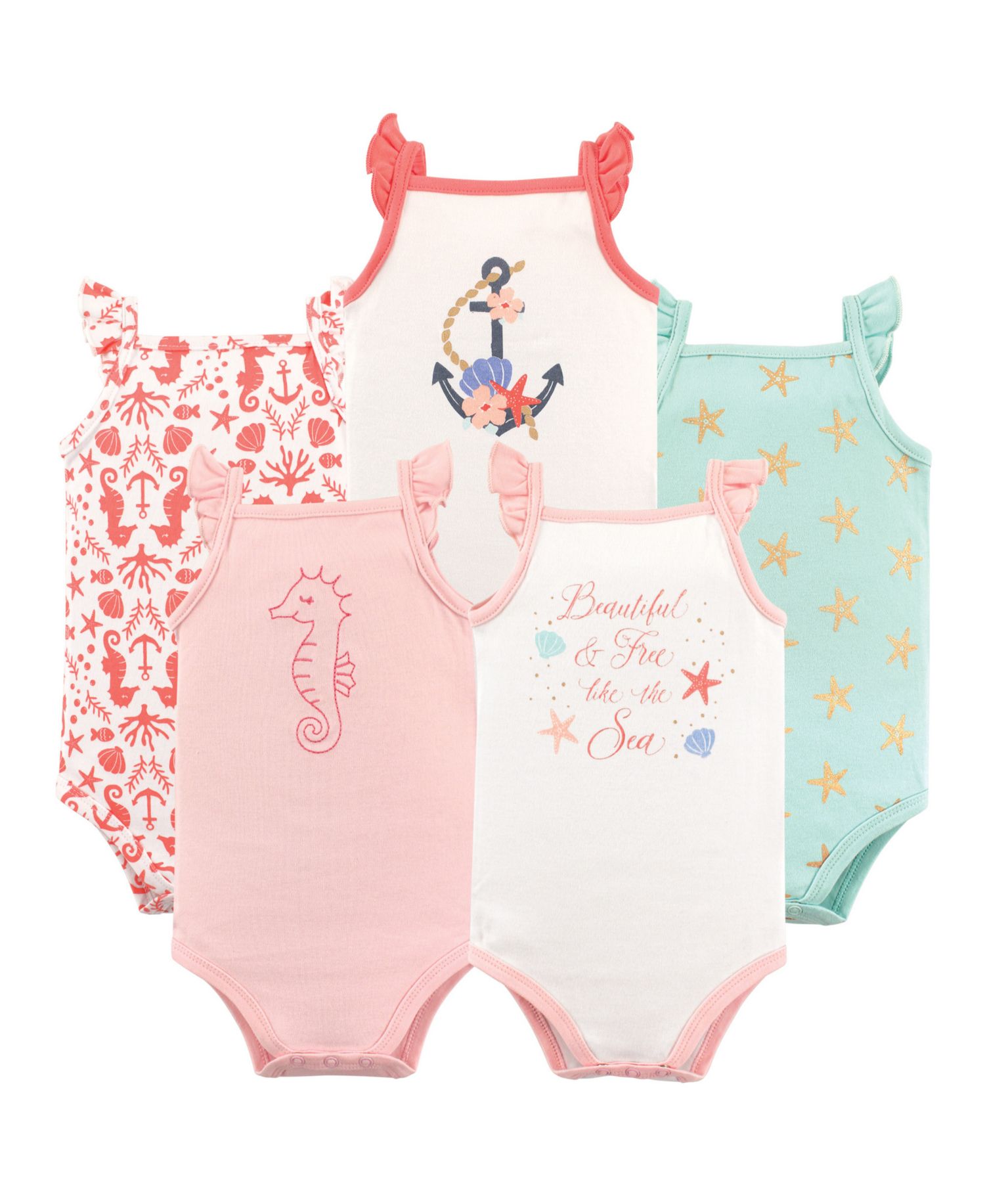 Baby Girls Hudson Cotton Sleeveless Bodysuits