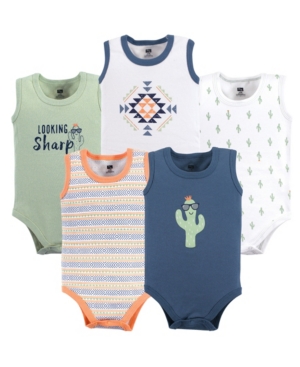 Hudson Baby Sleeveless Bodysuits 5-Pack 0-24 Months