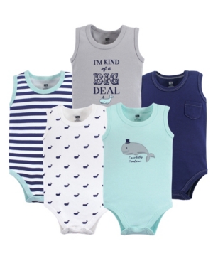Hudson Baby Sleeveless Bodysuits 5-Pack 0-24 Months