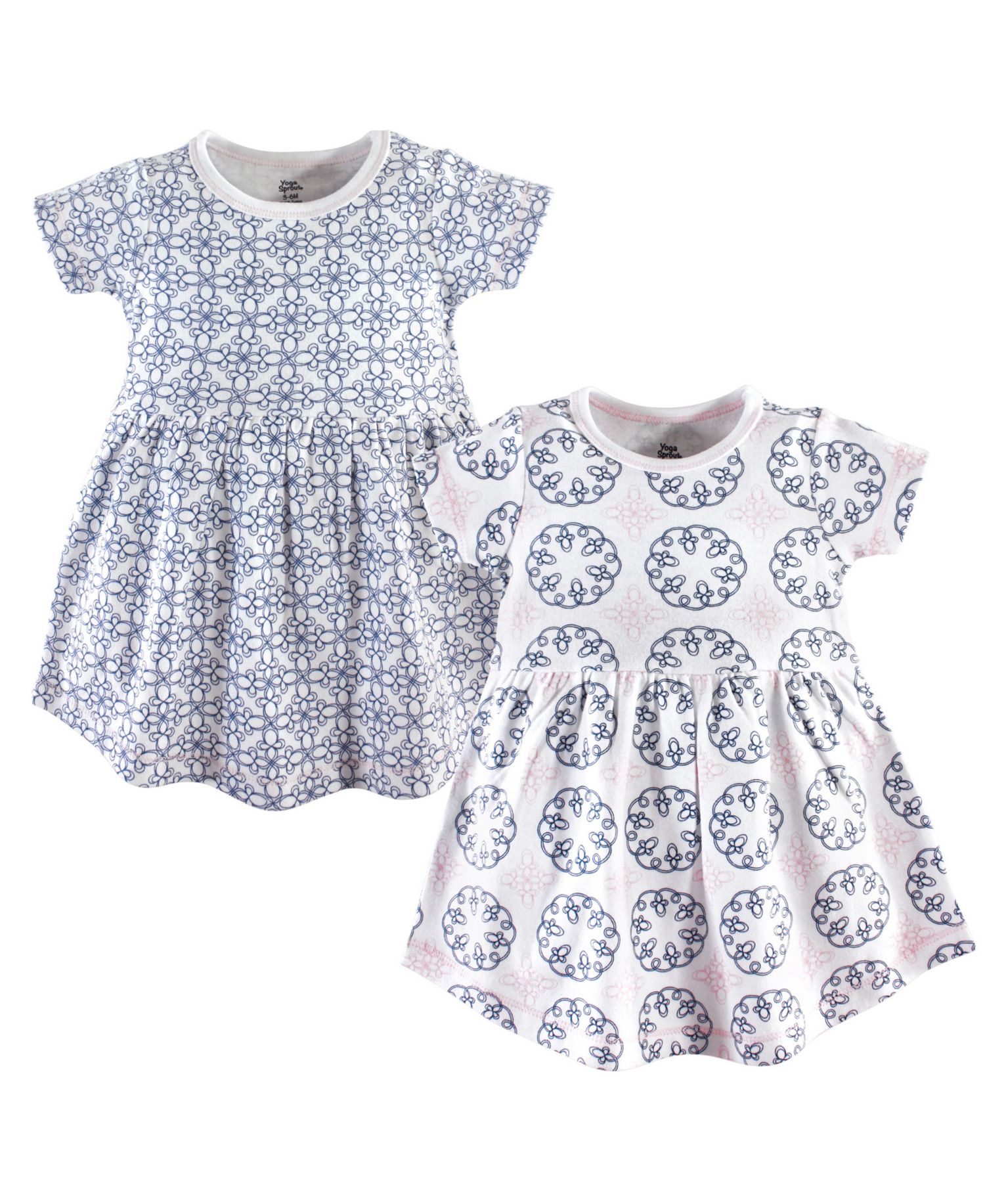 Baby Girls Comfy Warm All-Day Long Sleeve Dress 2Pk