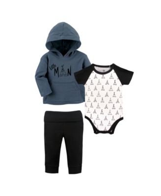 ' Cotton Collection Flexible Top Hoodie, Bodysuit, or Tee & Coordinating Pants
