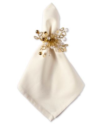 Multi Bead Napkin Ring, Set of 6