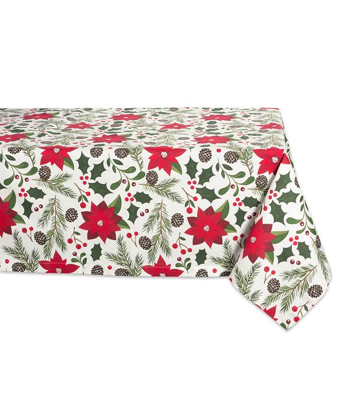 Design Imports Woodland Christmas Tablecloth 52