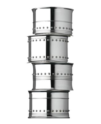 Vera Wang Wedgwood - "Grosgrain" Napkin Rings, Set Of 4