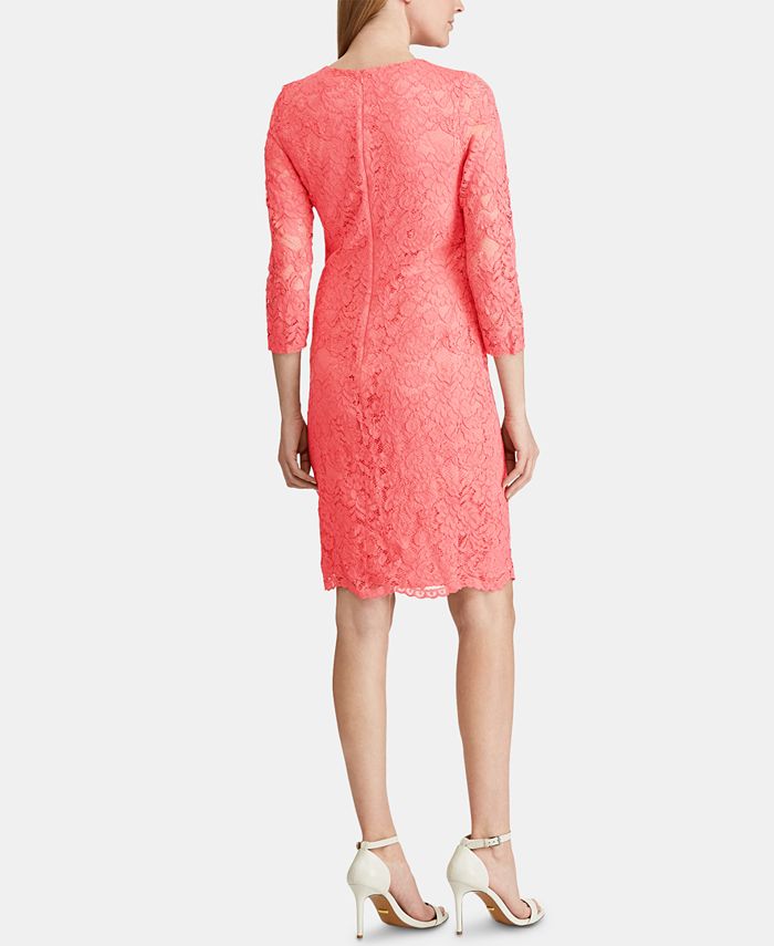 American Living Scalloped Lace Dress - Macy's