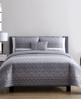 VCNY Home Casper 3 Piece 3 Piece Twin XL Comforter Set - Macy's