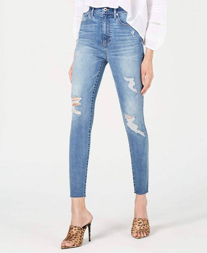 Kendall + Kylie Ripped Ankle Jeans & Reviews - Jeans - Juniors - Macy's