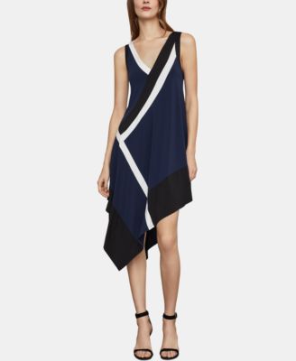 BCBGMAXAZRIA Asymmetrical Colorblocked Dress - Macy's