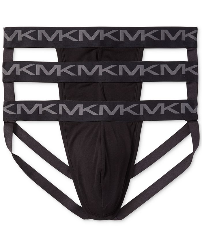 Michael Kors Men's 3-Pk. Stretch Factor Jock Straps & Reviews - Underwear &  Socks - Men - Macy's