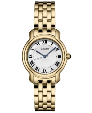 image of Seiko Women-s Essential Gold-Tone Stainless Steel Bracelet Watch 29mm