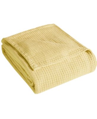 Beatrice Home Grand Hotel Waffle Knit Cotton Blanket, Full/Queen