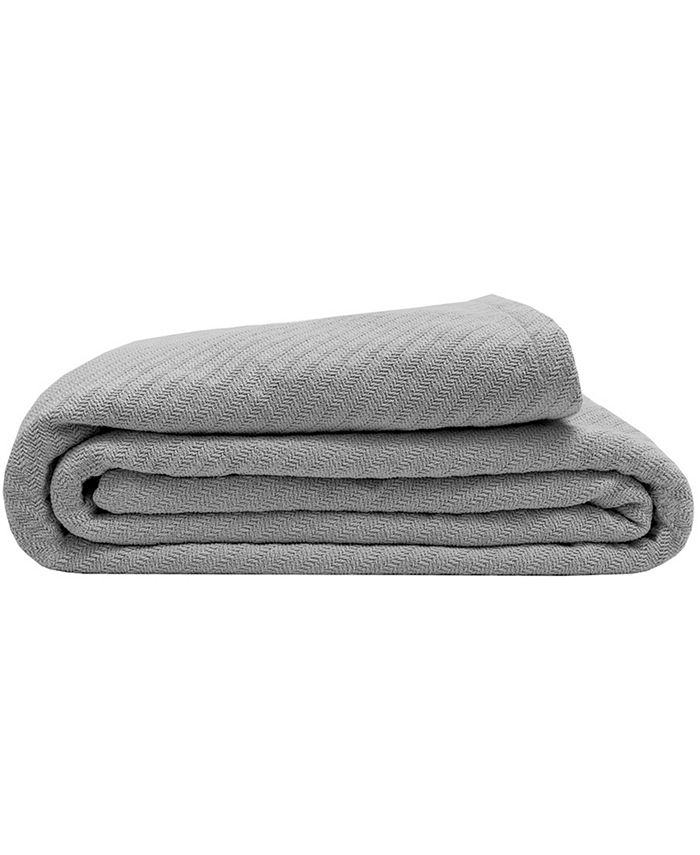 Elite Home Textured Organic Cotton Twin Blanket Macy's