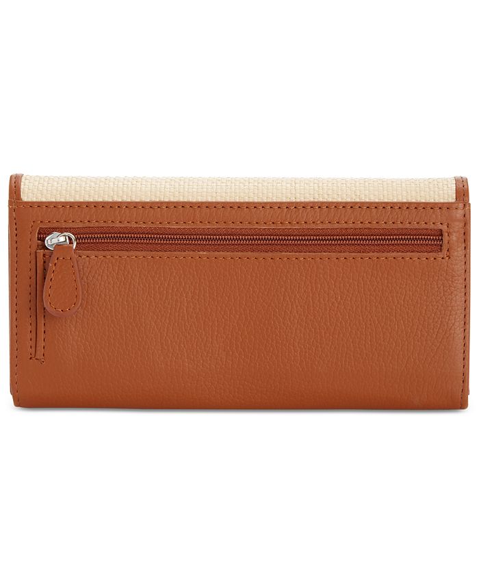 Giani Bernini Straw Softy Receipt Wallet, Created for Macy's - Macy's