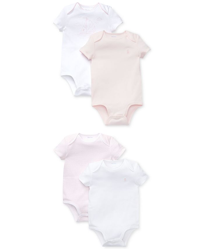 Polo Ralph Lauren Baby Girls 4-Pc. Bodysuit Gift Set - Macy's
