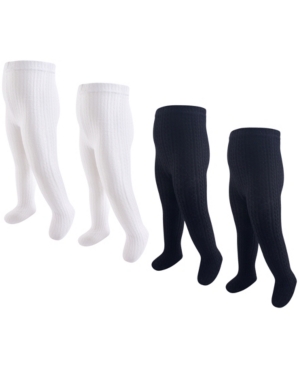 Hudson Baby Girl Cotton Tights 4Pack