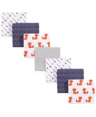 Boys Seven-Pack Cozy Cotton Flannel Swaddling Blankets