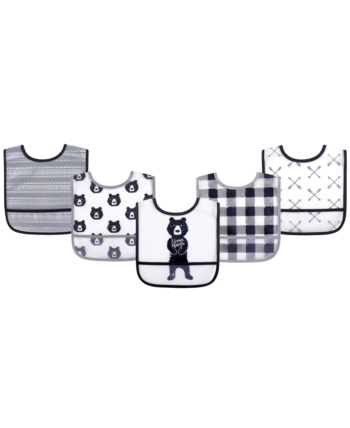 Yoga Sprout Unisex Baby Waterproof Bibs, One Size