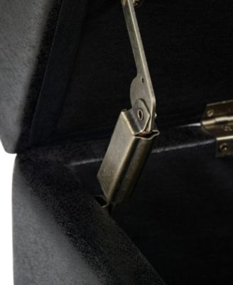 Avalon Contemporary Rectangle Storage Ottoman Bench 