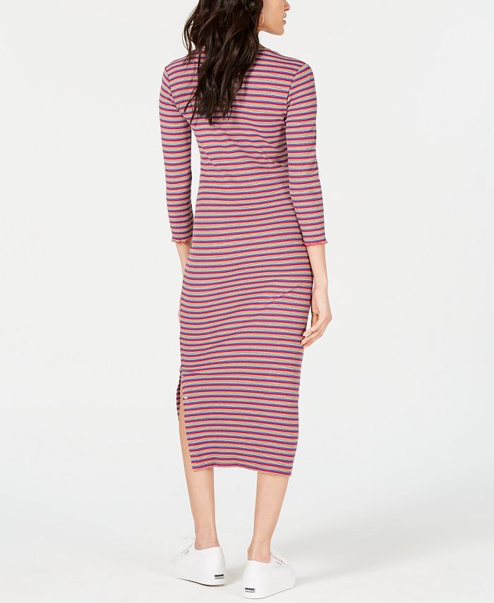 Juicy Couture Striped Rib-Knit Dress - Macy's