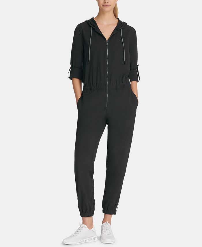 DKNY Sport Hooded Jumpsuit, Created for Macy's Macy's