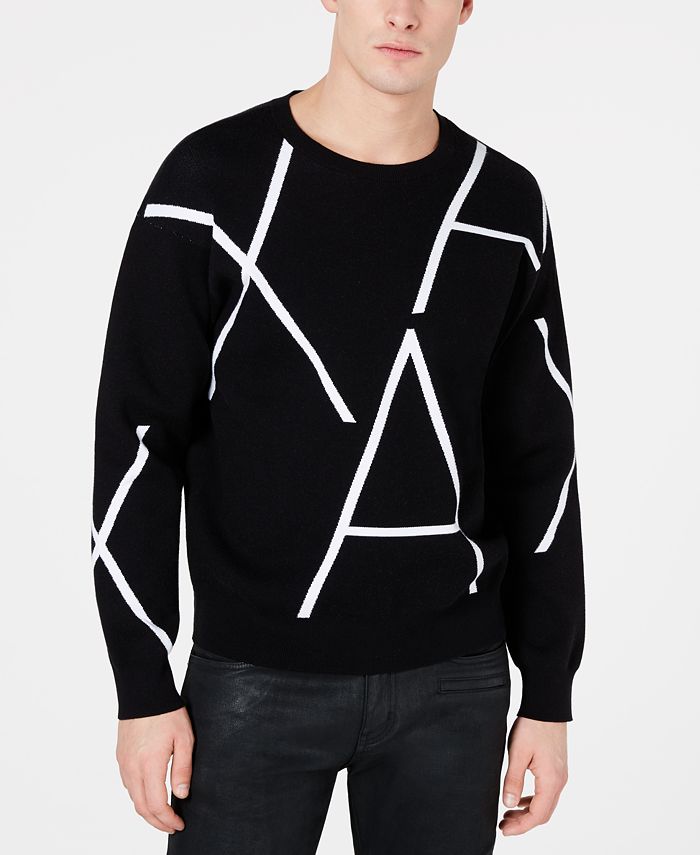 A|X Armani Exchange Men's Logo Graphic Sweater & Reviews - Sweaters - Men -  Macy's