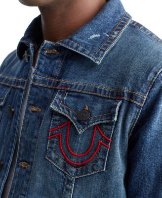 True Religion Men's Branded Logo Jacket
