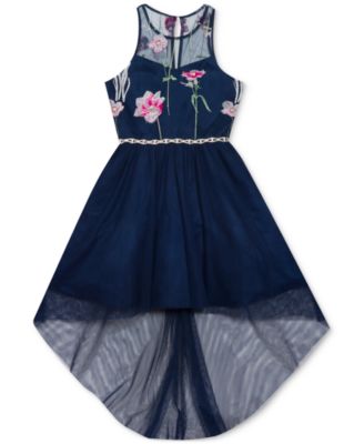 Embroidered High-Low Hem Dress, Created 