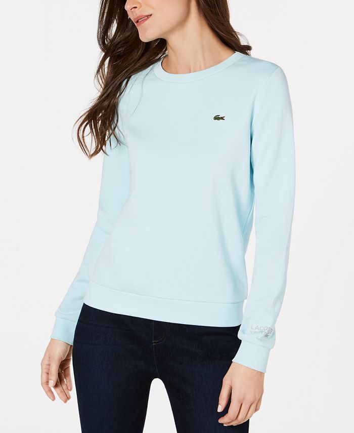 Lacoste Long Sleeve Fleece Crewneck Sport Sweatshirt & Reviews - Women Macy's