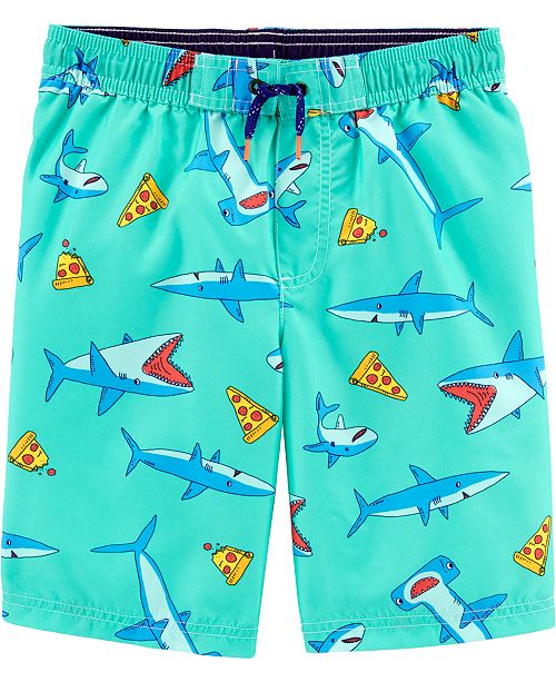 Carter's Little Boys SharkPrint Swim Trunks & Reviews Swimwear