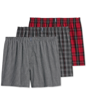 Jockey Men's 3-Pk Woven Boxers