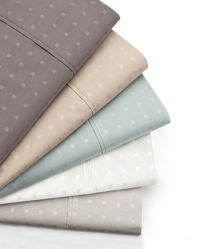 AQ Textiles Dot Combed Cotton Blend Percale 400 Thread Count 6 Pc